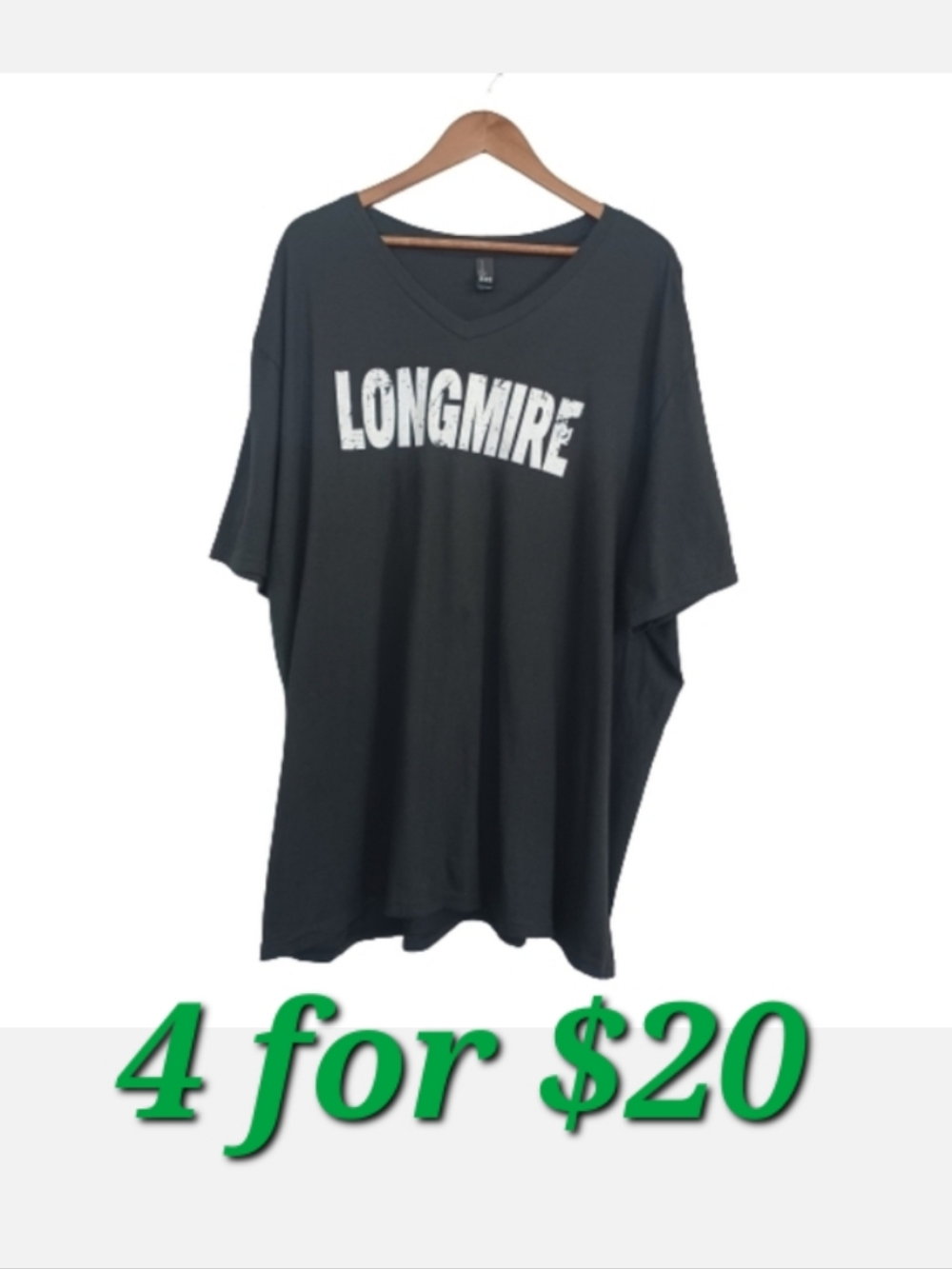 WALT LONGMIRE DAYS Black V-neck 2022 Longmire Days Event Wyoming T-shirt Top 4X